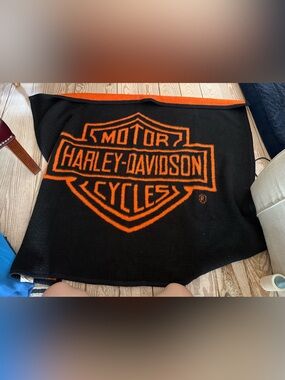 Vintage Harley-Davidson Biederlack Fleece Blanket